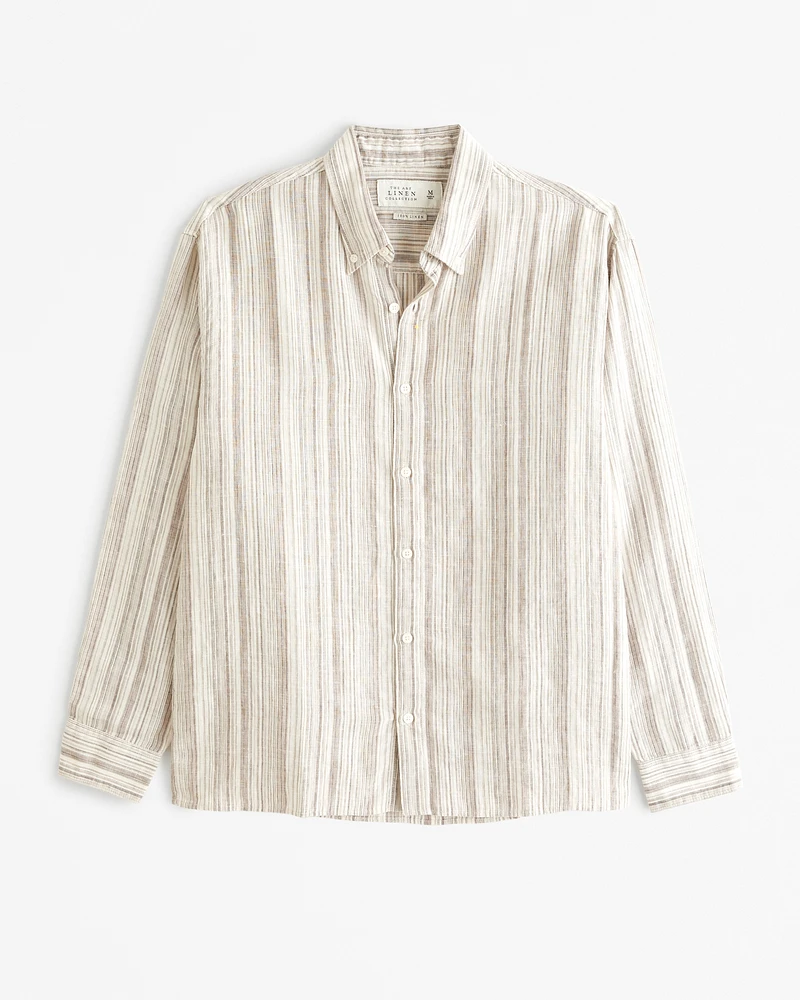 Linen Button-Up Shirt