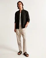 Linen Button-Up Shirt