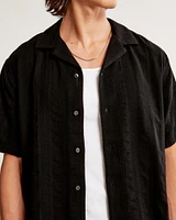 Camp Collar Linen-Blend Shirt