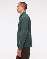 Long-Sleeve Cupro Button-Up Shirt