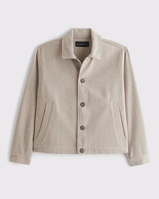 Wool-Blend Shirt Jacket