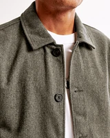 Wool-Blend Shirt Jacket