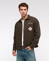 Twill Graphic Shirt Jacket