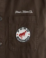 Twill Graphic Shirt Jacket
