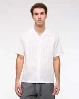 Short Sleeve Tonal Stripe Shirt