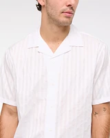 Short Sleeve Tonal Stripe Shirt