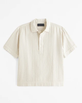 Short-Sleeve Breezy Popover