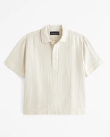 Short-Sleeve Breezy Popover