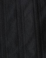 Camp Collar Braided Button-Up Shirt