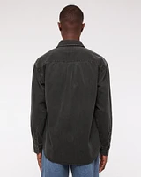 Denim Button-Up Shirt