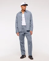 Long-Sleeve Garment Dye Button-Up Shirt