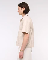Summer Linen-Blend Popover