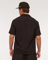 Camp Collar Lace Shirt