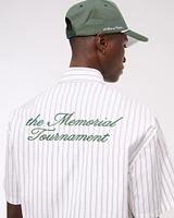 Short Sleeve Cropped Memorial Tournament Workwear Button-Up Shirt