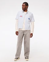 Short Sleeve Cropped Ford Button-Up Shirt