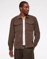Corduroy Zip Shirt Jacket