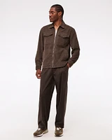 Corduroy Zip Shirt Jacket