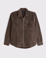 Corduroy Zip Shirt Jacket