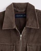 Corduroy Zip Shirt Jacket