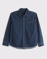 Denim Button-Up Shirt