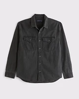 Denim Button-Up Shirt