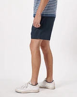 Linen-Blend Pull-On Shorts