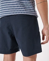 Linen-Blend Pull-On Shorts