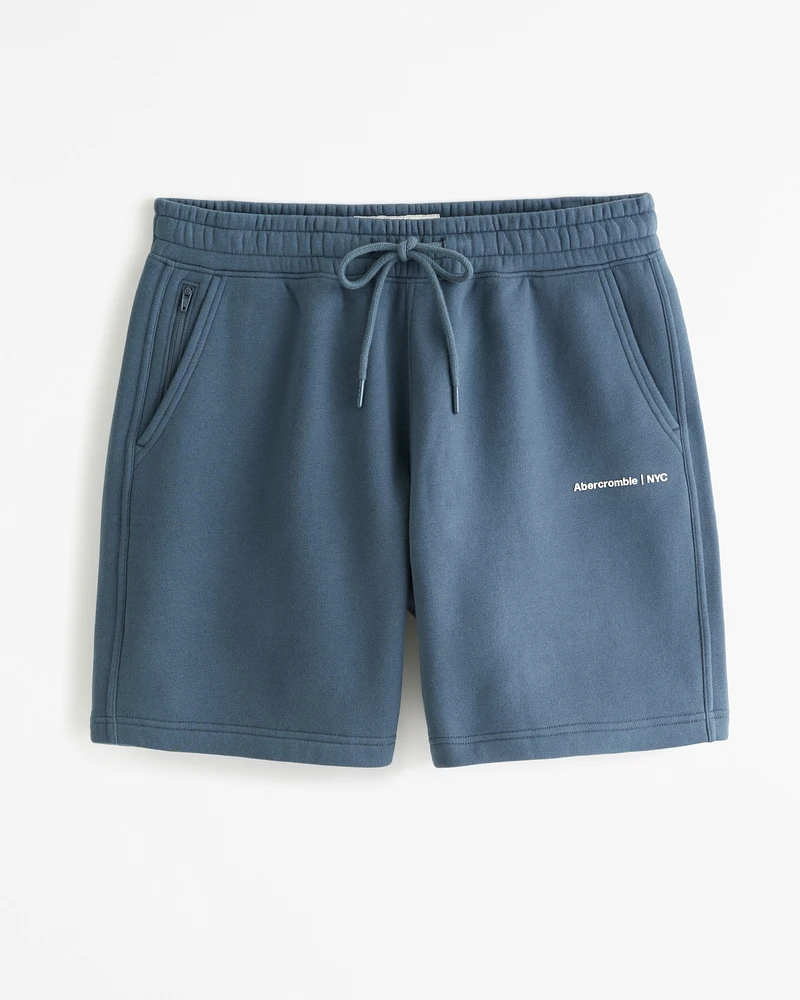 Micro-Logo Fleece Short