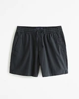 Linen-Blend Pull-On Short