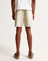 Linen-Blend Pull-On Short