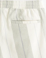 Linen-Blend Pull-On Short