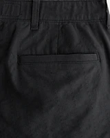 Linen-Blend Plainfront Short