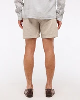 Slub Pull-On Short