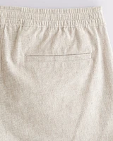 Slub Pull-On Short