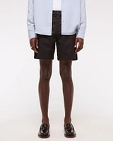 Cotton-Blend Plainfront Short