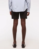 Cotton-Blend Plainfront Short