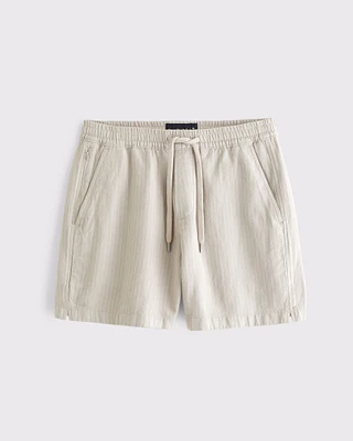 Textured Pull-On Short