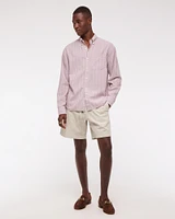 Relaxed Linen-Blend Pull-On Short