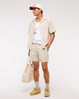 Linen-Blend Pull-On Short