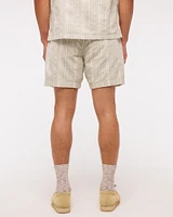 Linen-Blend Pull-On Short