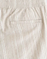 Linen-Blend Pull-On Short