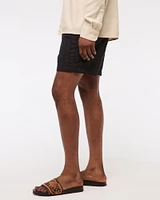 Linen-Blend Pull-On Short