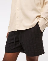 Linen-Blend Pull-On Short