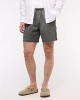 Cotton-Tencel Pull-On Short