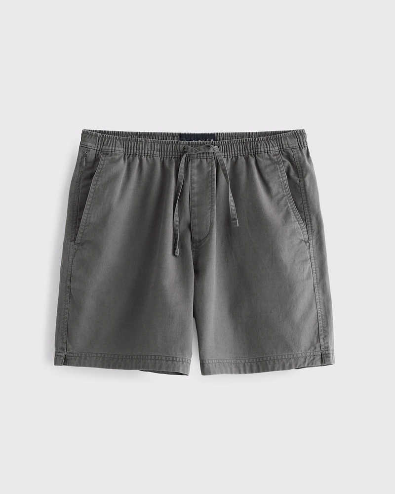 Cotton-Tencel Pull-On Short