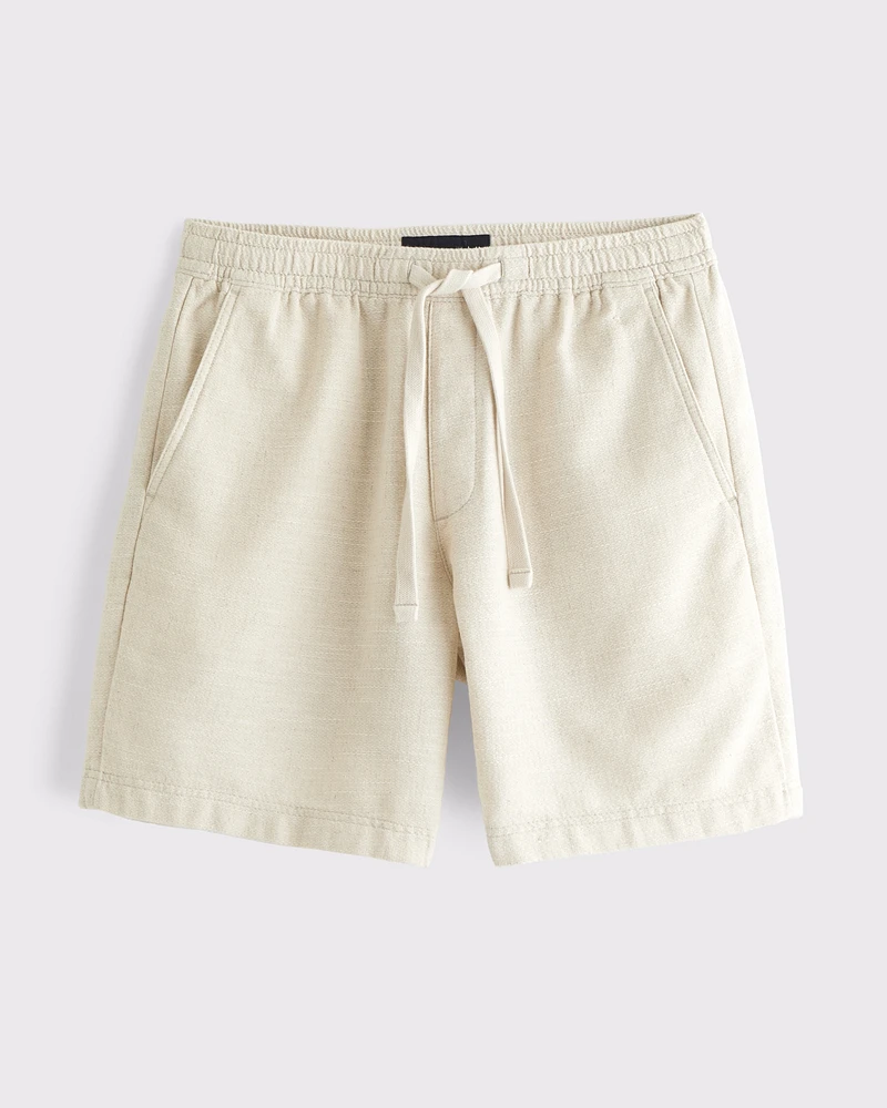 Cotton Texture Pull-On Short