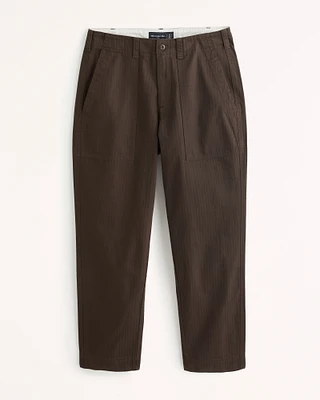 Fixed Waist Herringbone Pant