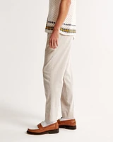 Loose Linen-Blend Permacrease Trouser