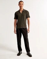 Loose Linen-Blend Permacrease Trouser