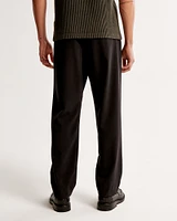 Loose Linen-Blend Permacrease Trouser